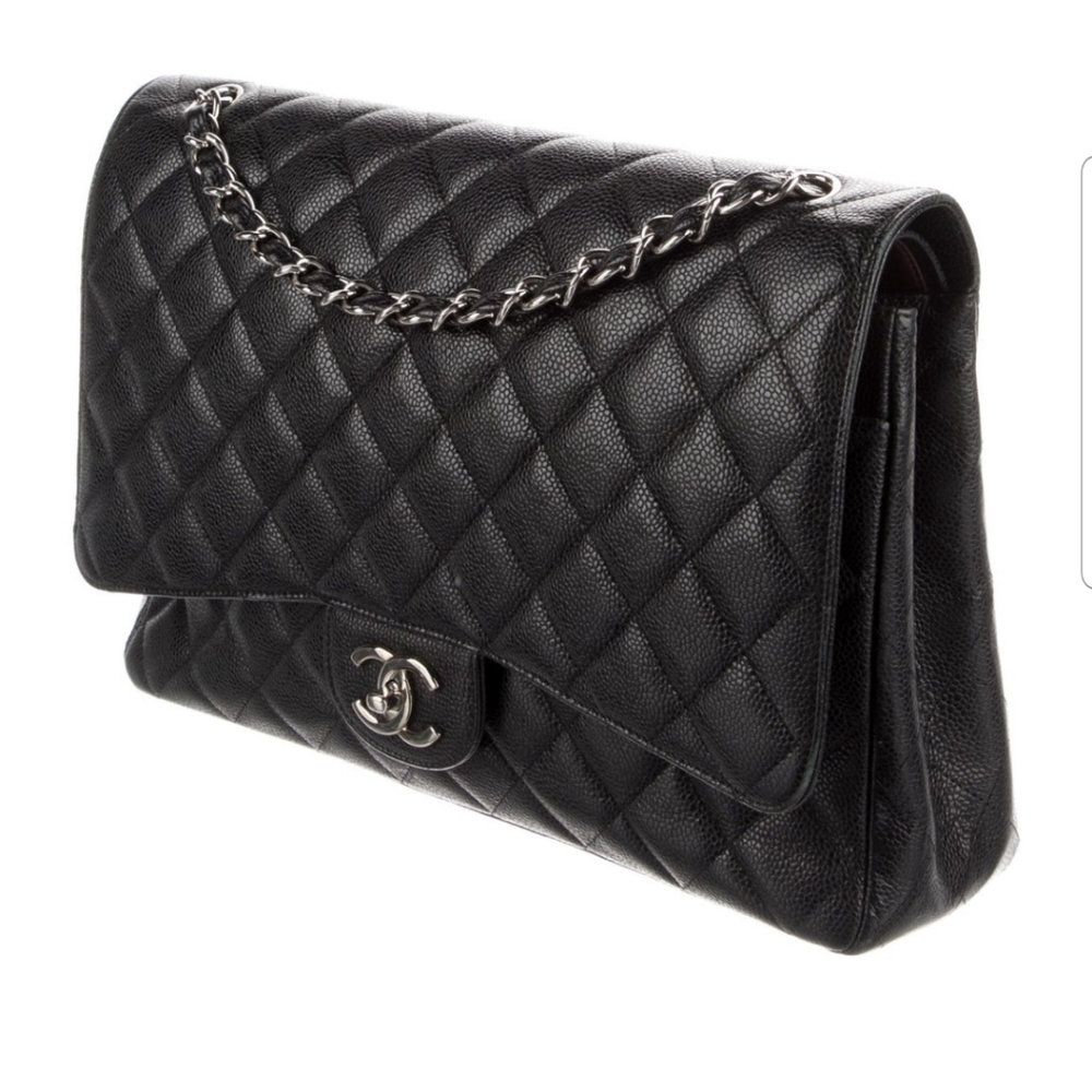 Chanel Clasic Caviar  double flap maxi purse - Picture 6 of 16